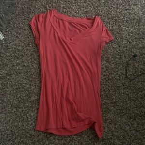 Pink v neck t-shirt